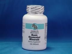 Basic Elemental Minerals  (100 capsules) American Biologics